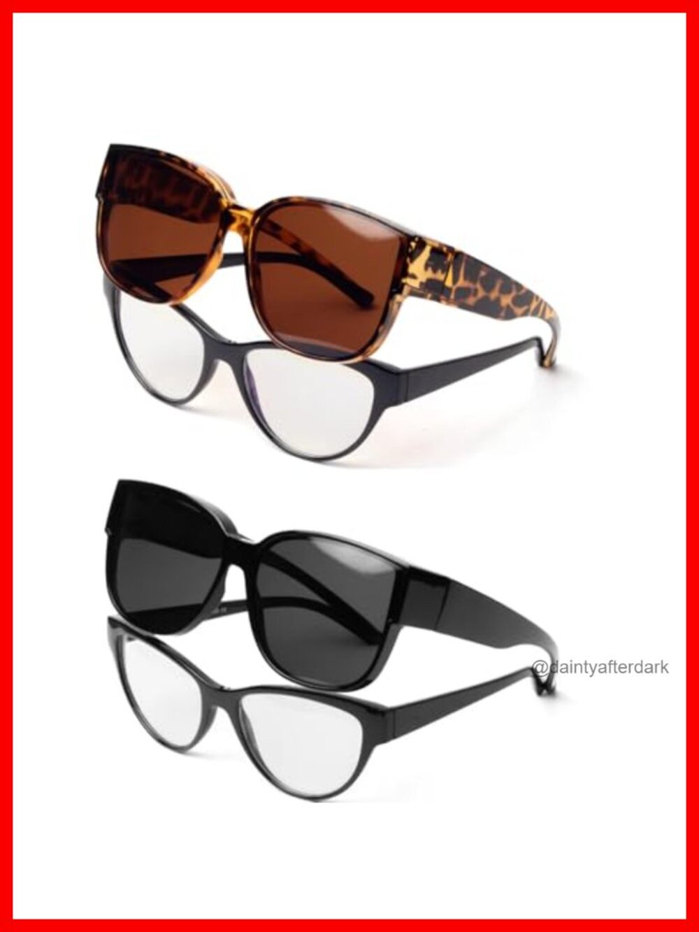 Polarized Fit Over Glasses Sunglasses UV400 Over Glasses for Women
